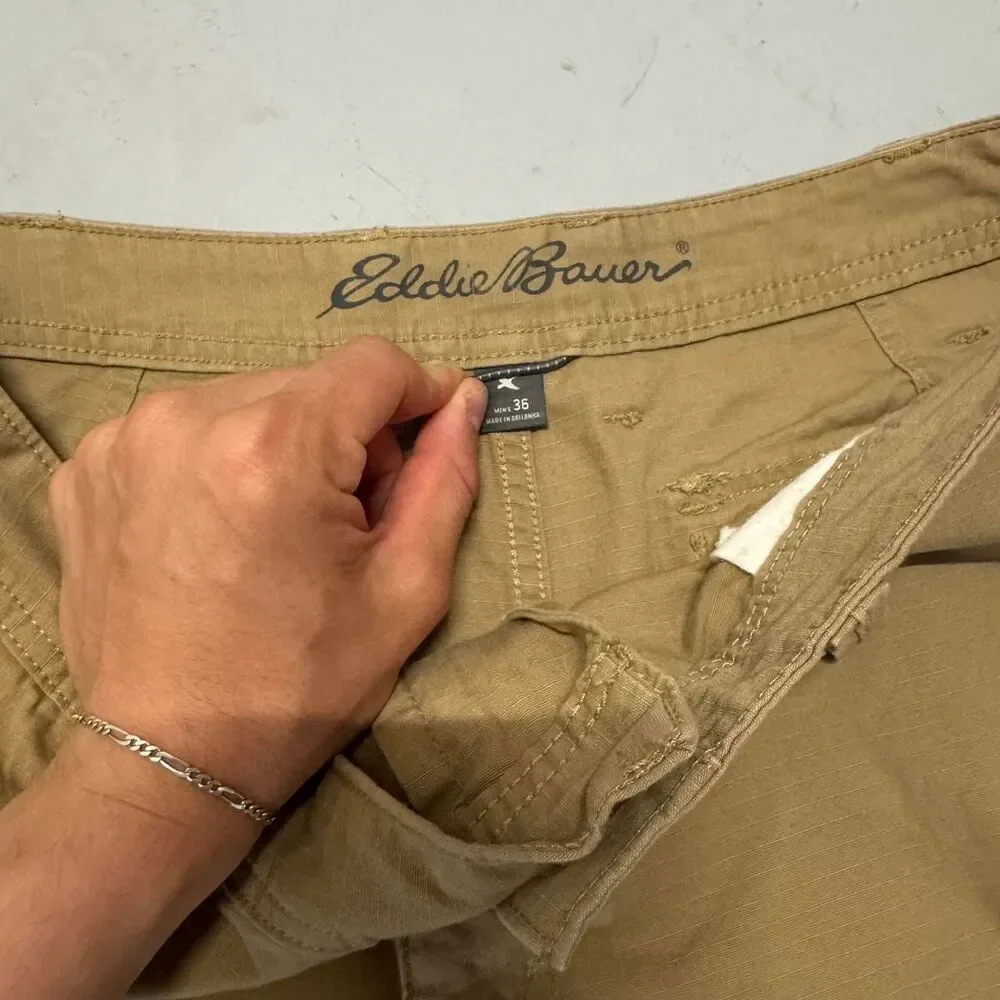 Eddie-bauer Men's Tan and Khaki Shorts